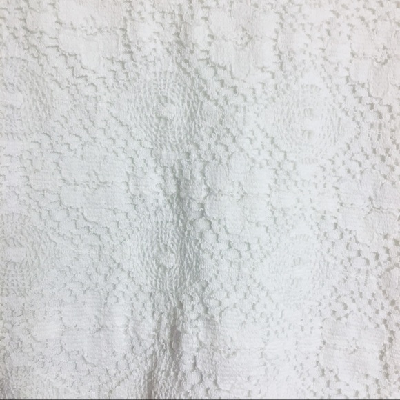 FRENCHI White Crochet Skater Dress NWOT (Medium) - Picture 6 of 6